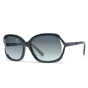 Kate Spade Lauries Gradient Sunglasses Black with Glitter Arms.  Case & Cloth in